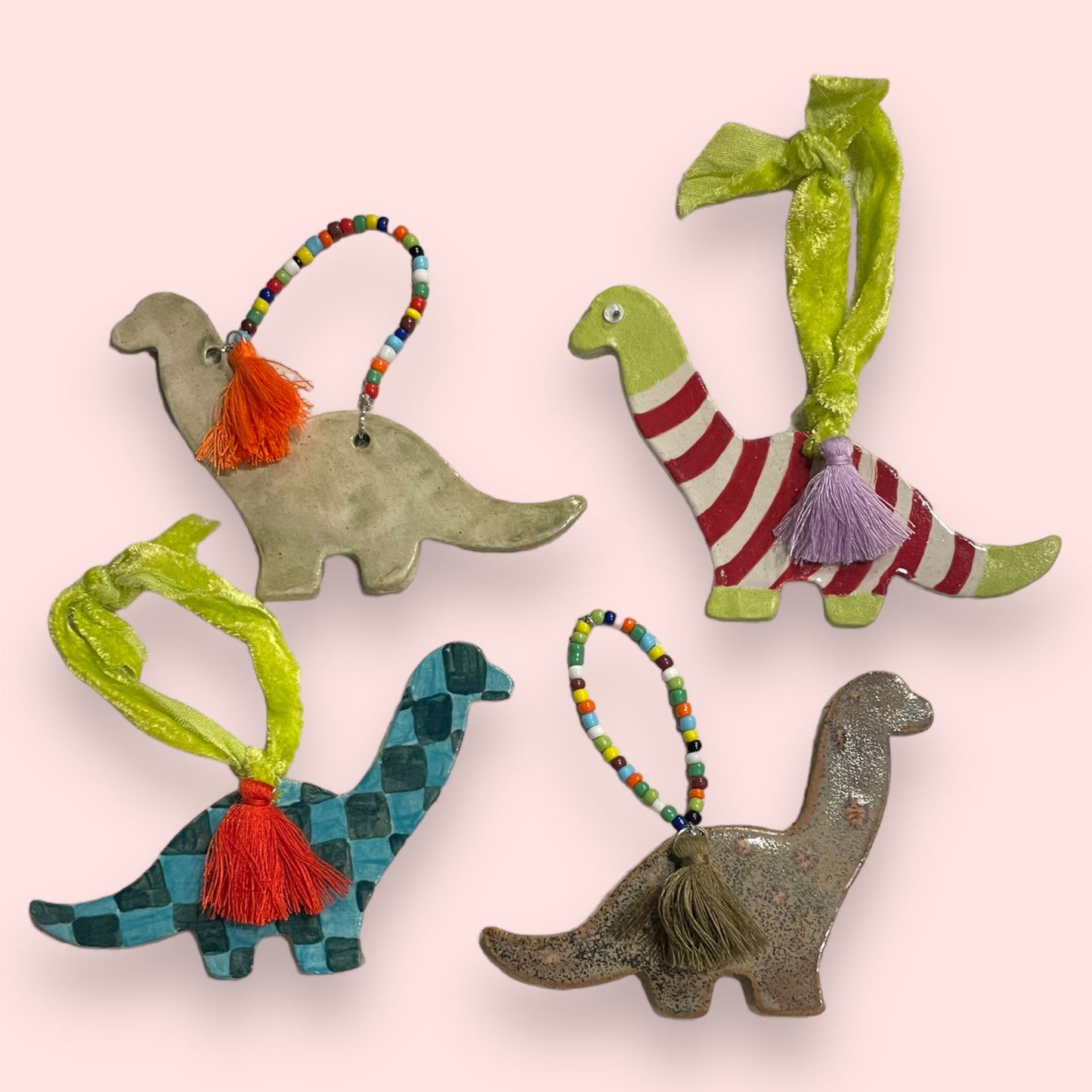 Dinosaur in Sweater Ornament