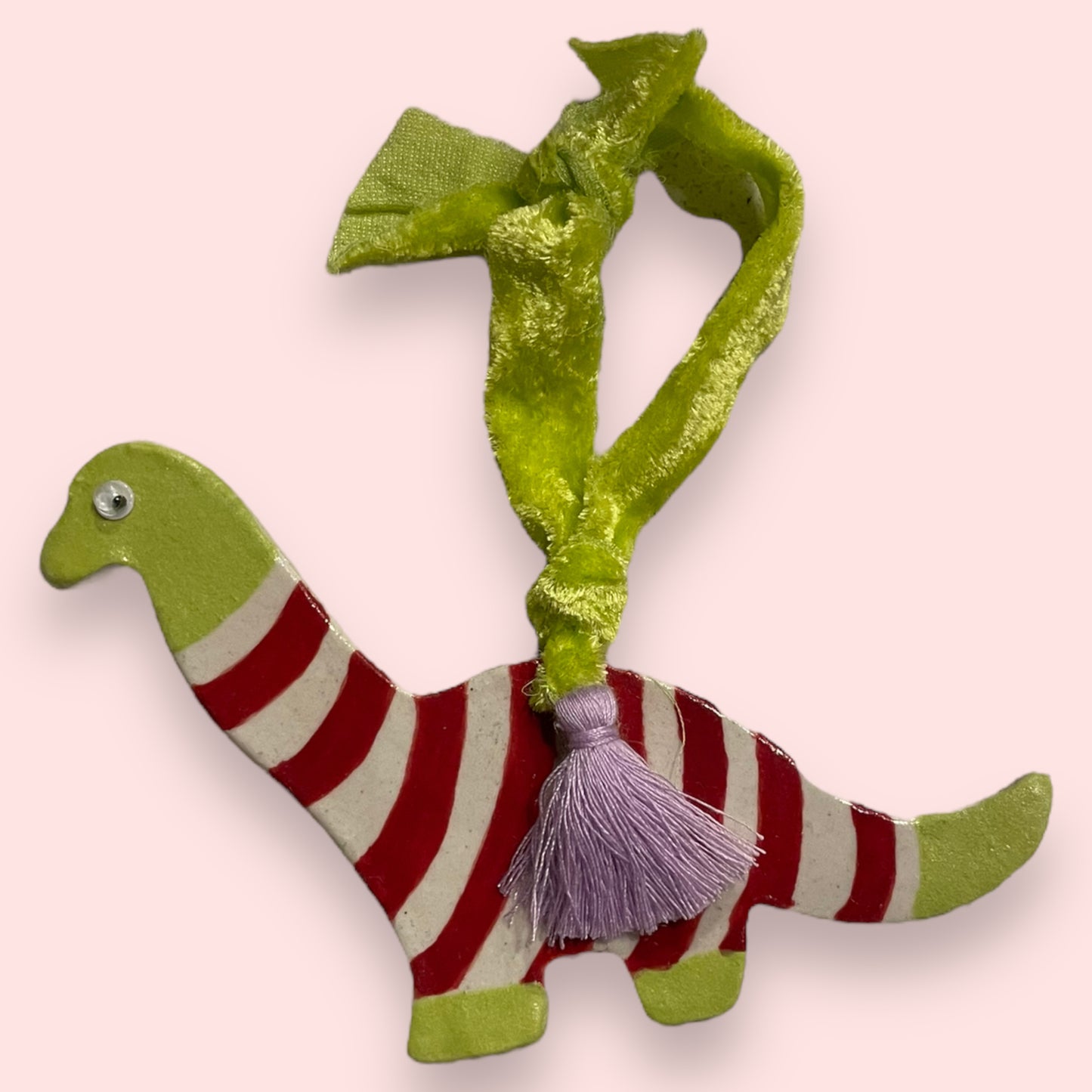 Dinosaur in Sweater Ornament